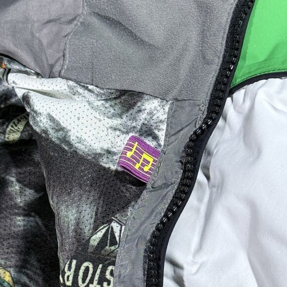 Volcom Nimbus Snowboard Ski Green White Black Blast Jacket Men M Hooded G065008 - Picture 6 of 16